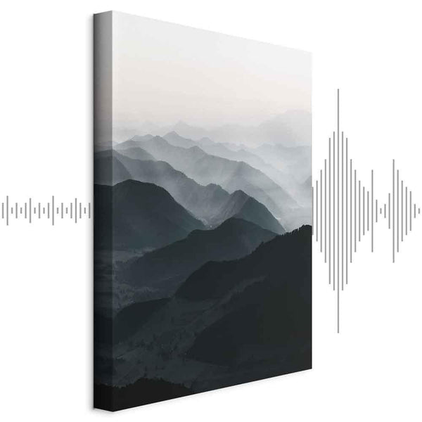 Quadro - Parallel Ridges (1 Part) Vertical