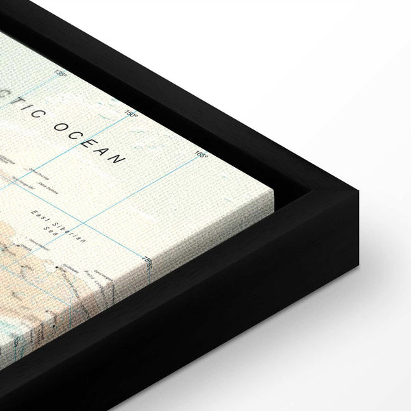 Quadro - World Map: Beautiful World