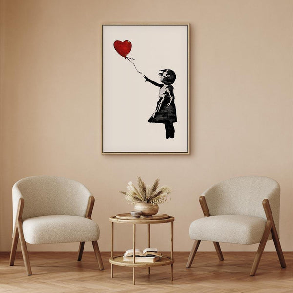 Quadro - Banksy: Girl with Balloon (1 Part) Vertical
