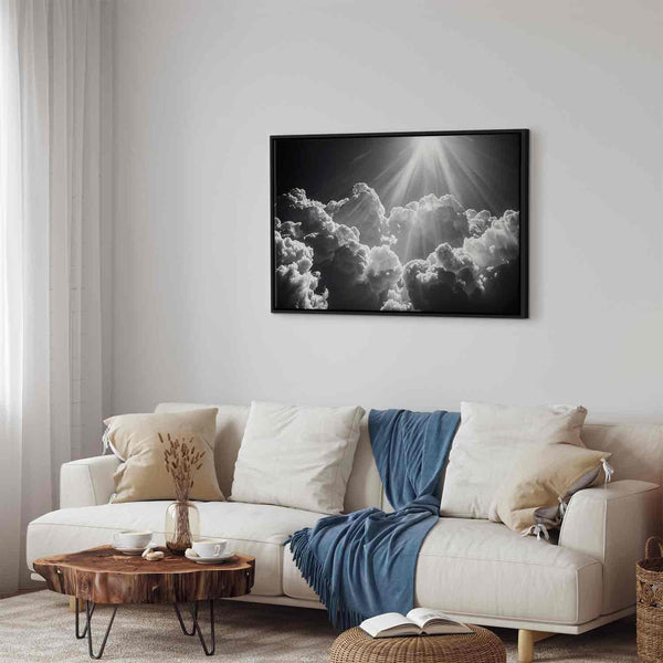 Quadro - Hope in the Clouds: Inspiring Rays of the Sun – Awaken Emotions