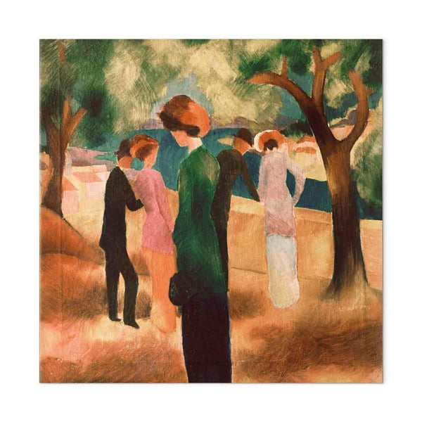 Quadro - August Macke – Lady in Green Jacket