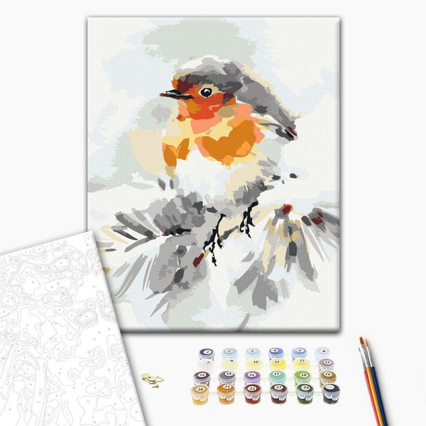 Quadro fai da te - Bird on the Christmas Tree