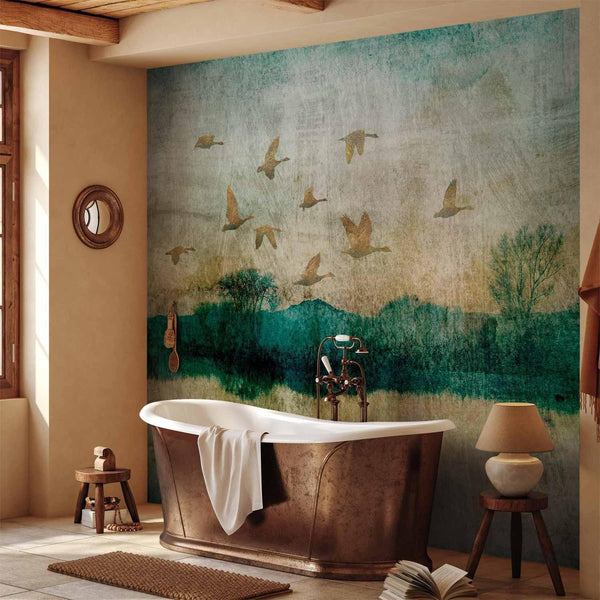 Carta da parati - Golden Ducks