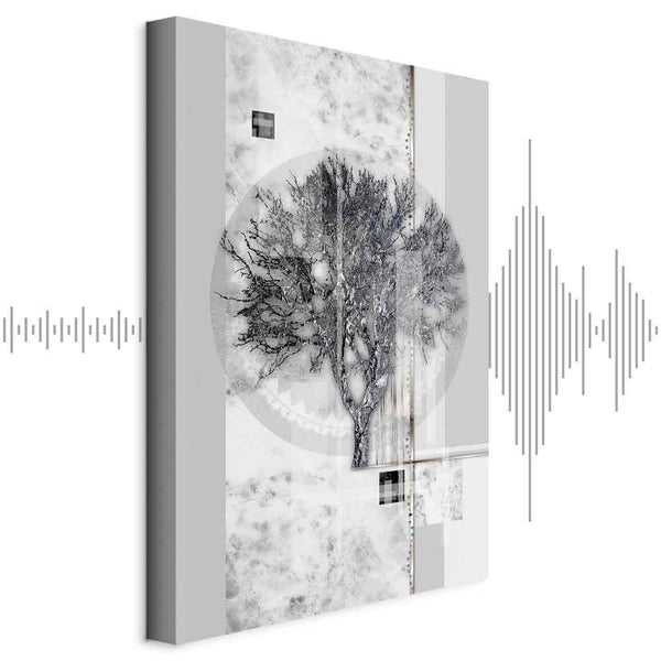 Quadro - Silver Tree (1 Part) Vertical