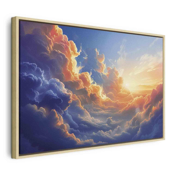 Quadro - Sunset Over a Cloudy Sea: A Wonderful Symphony of Colors