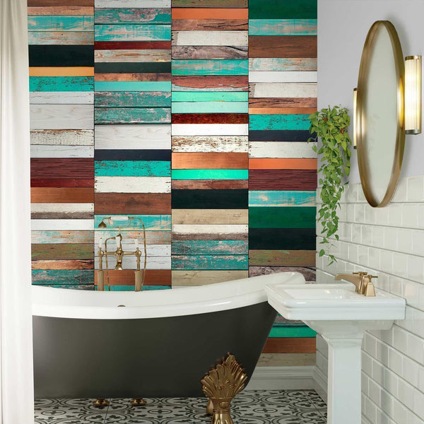 Carta da parati - Struttura di legno