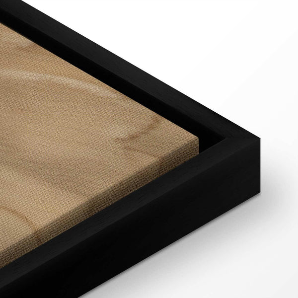 Quadro - Floral Ornaments Carved in Delicate Sepia and Brown Shades