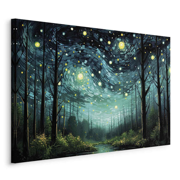 Quadro - Starry night - a contemporary version of Van Gogh's night sky