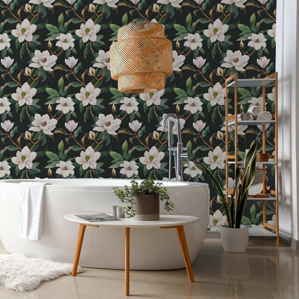 Tappezzeria murale - White Magnolias