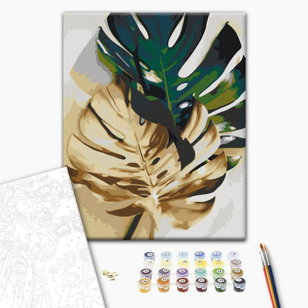 Quadro fai da te - Golden Monstera