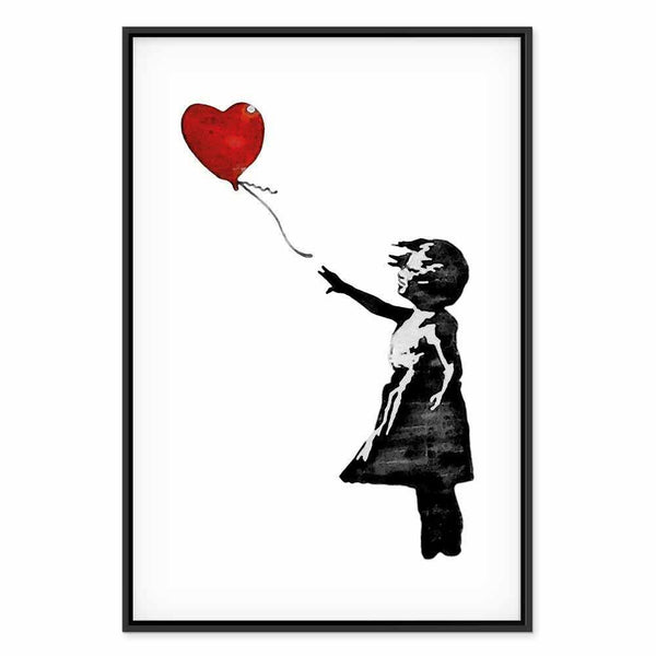 Quadro - Banksy: Girl with Balloon (1 Part) Vertical