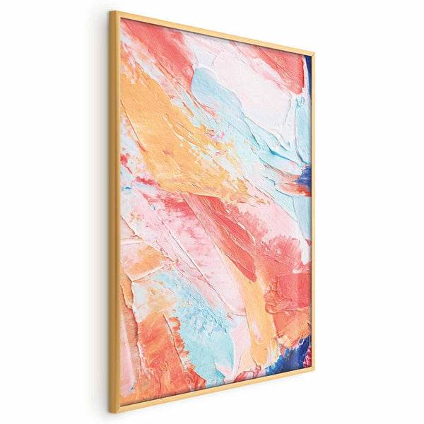 Poster - Colorful Harmony - dynamic color transitions in pastel tones