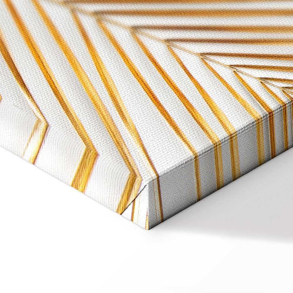 Quadro - Golden Palm Leaves (1 Part) Vertical