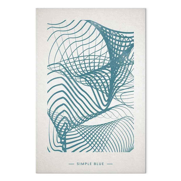 Quadro - Simple Blue (1 Part) Vertical