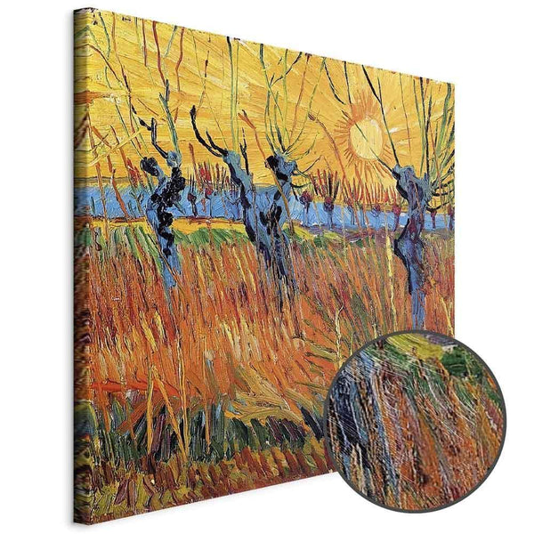 Quadro - Vincent van Gogh – Willows at Sunset