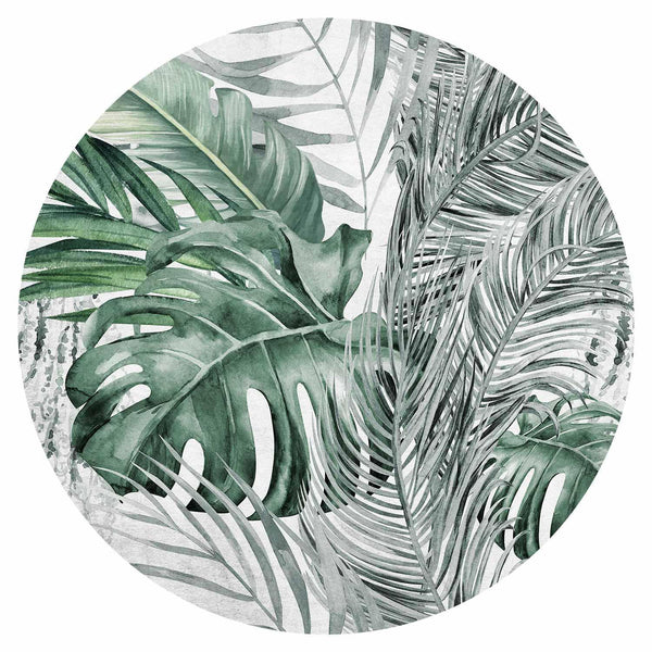 Carta da parati rotonda - Dense jungle