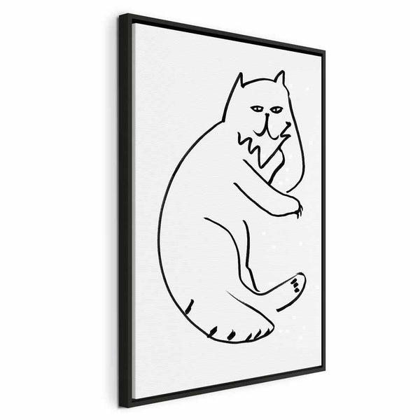 Quadro - Cat Relaxing (1 Part) Vertical