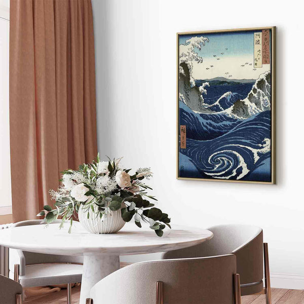 Quadro - Utagawa Hiroshige – View of the Naruto whirlpools at Awa