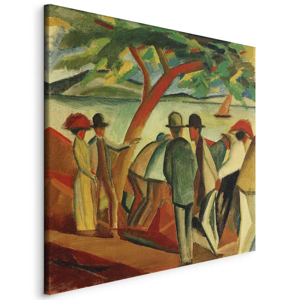 Quadro - August Macke – Spaziergänger am See