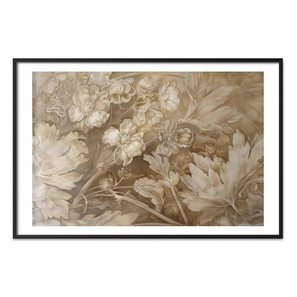 Poster - Ornamental Floral Carvings