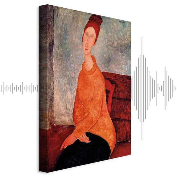 Quadro - Amedeo Modigliani – Jeanne Hebuterne in a Yellow Sweater