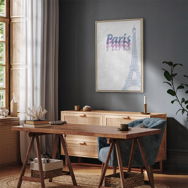 Quadro - Paris in Watercolours (1 Part) Vertical