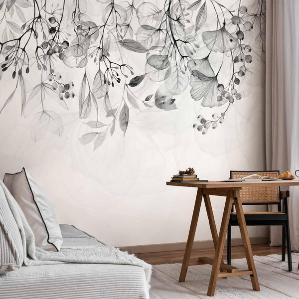 Carta da parati - Foggy Nature - Grey