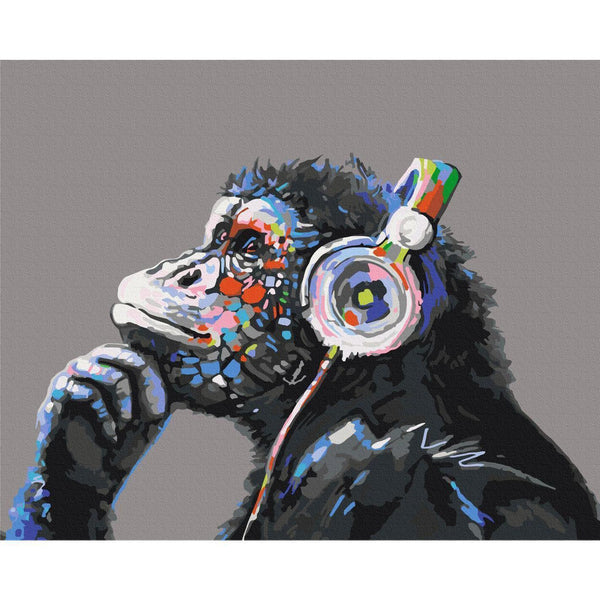 Quadro fai da te - Musical Monkey