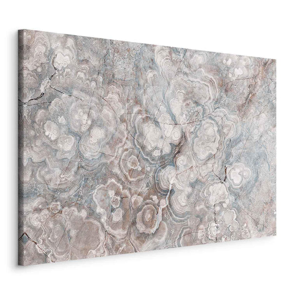 Quadro - Marble flowers – natural stone structure in pastel colours
