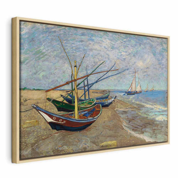 Quadro - Vincent van Gogh – Fishing Boats on the Beach