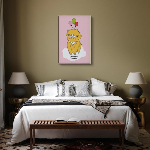 Quadro - Soaring Pig (1 Part) Vertical