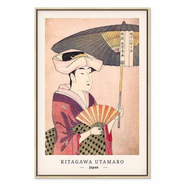Quadro - Woman With an Umbrella (1 Part) Vertical