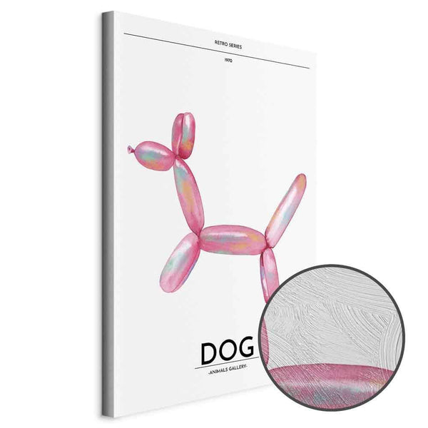 Quadro - Holo-Dog - Colorful Dog in Retro Style
