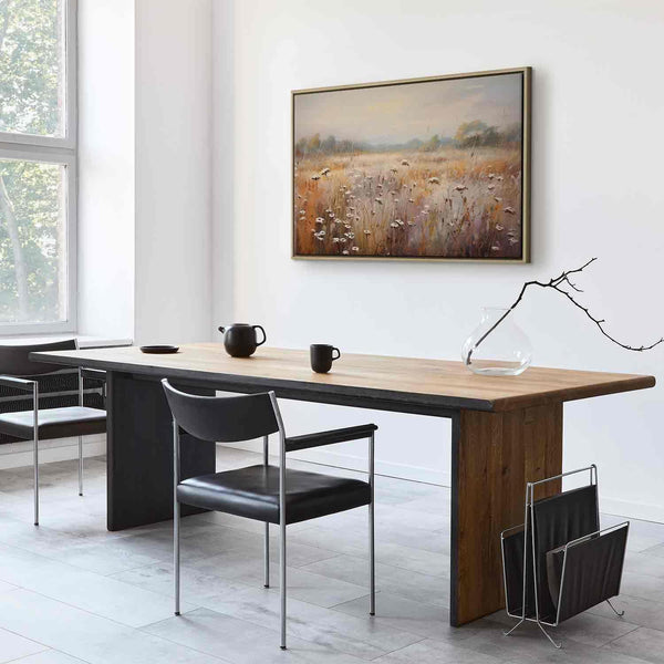 Quadro - Impressionist meadow – field landscape in a pastel colour palette