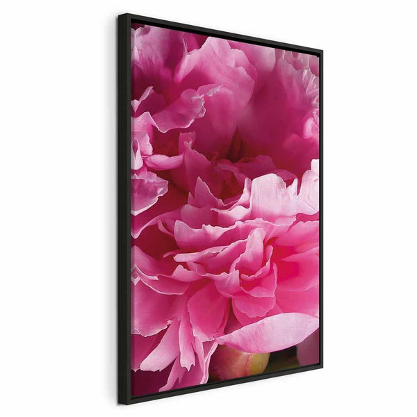 Quadro - Blossom of Beauty (1-part) - Pink Peony Flower Embraced by Nature