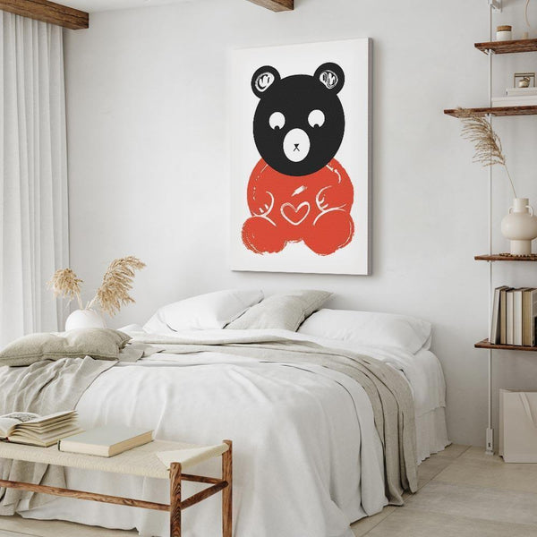 Quadro - Thoughtful Bear (1 Part) Vertical