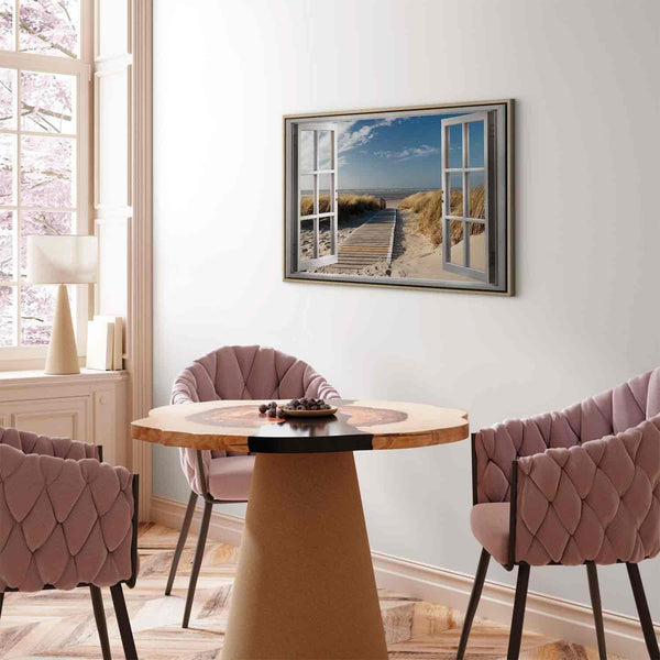 Quadro - Window: View of the Beach