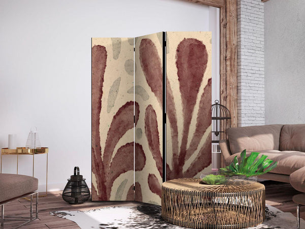 Paravento - Waving Leaves - Irregular Plant Shapes in the Style of Matisse