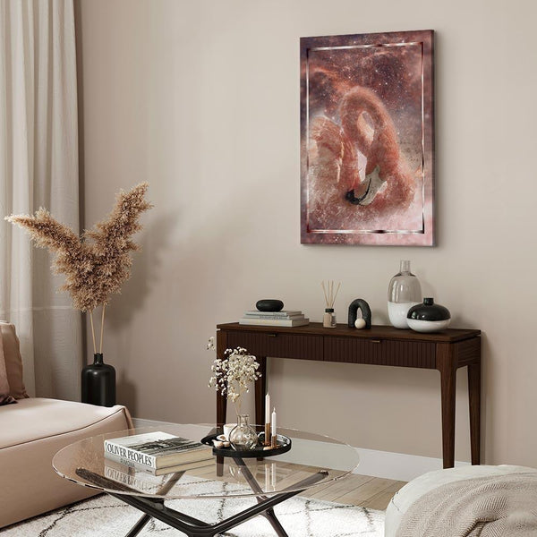 Quadro - Space Flamingo (1 Part) Vertical