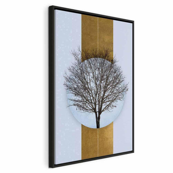 Quadro - Circle of Nature (1-part) - Tree Branches in Round Composition