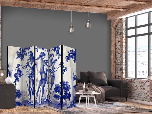 Paravento - Three Graces - Women Among Grapevines Inspired by Ancient Painting