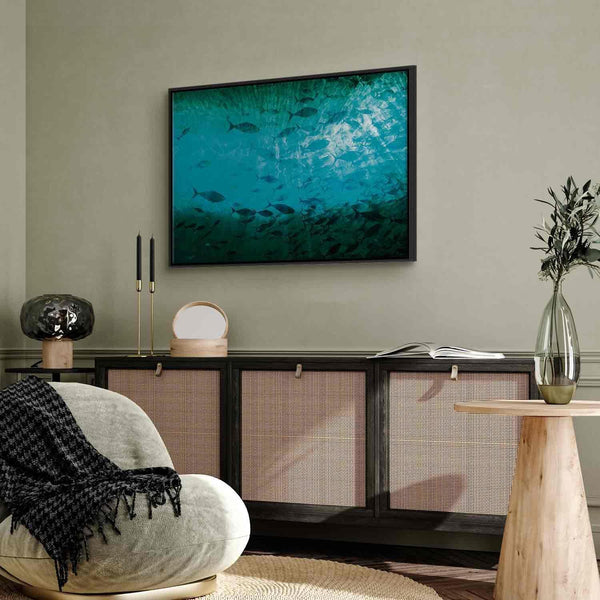 Quadro - A shoal of dark fish