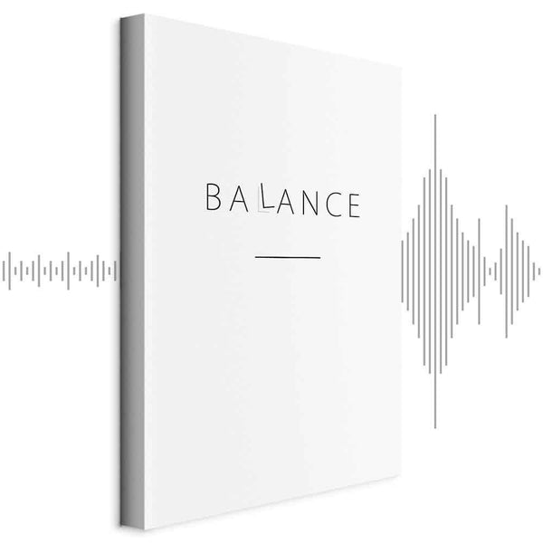 Quadro - Balance of Words (1-part) - Black English Text on White