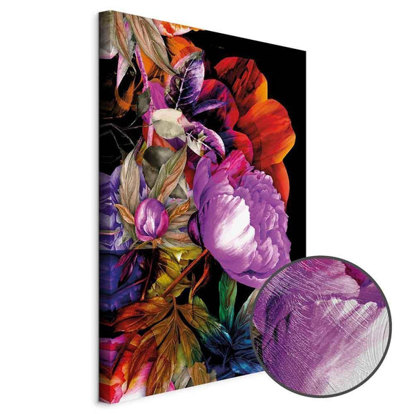 Quadro - Nature in Summer Hues (1-part) - Flower Garden of Inspiration