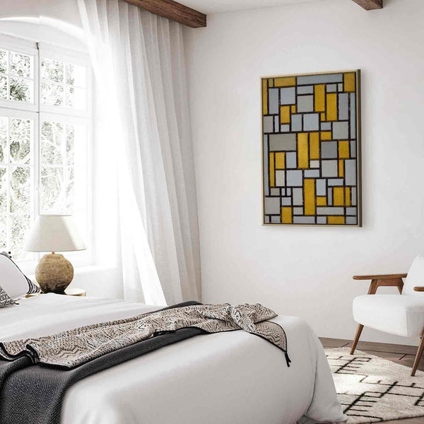 Quadro - Piet Mondrian – Composition with grid 9