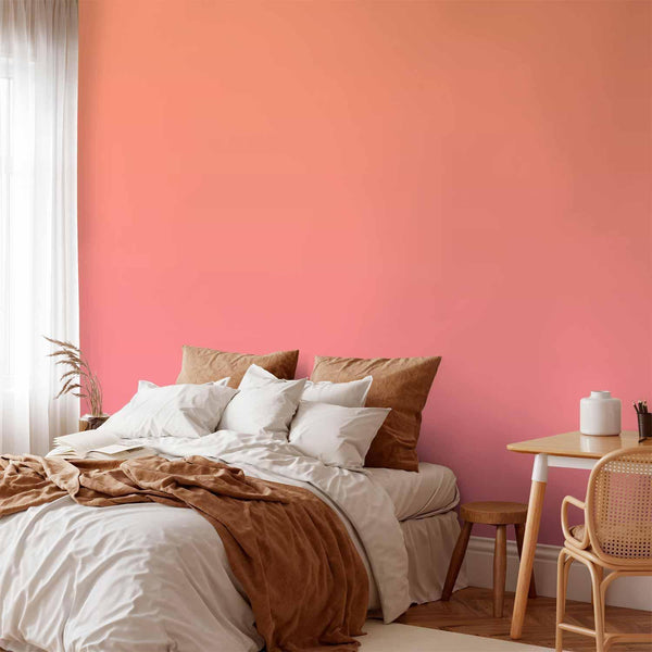 Carta da parati - Warm Sunset - Gradient Background from Orange to Pink