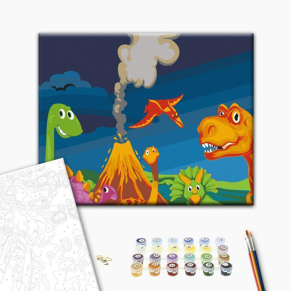 Quadro fai da te - Dinosaur World