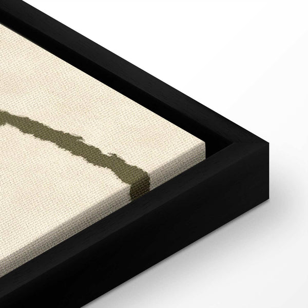 Quadro - Lines and shapes – bead labyrinth on a pale washed background