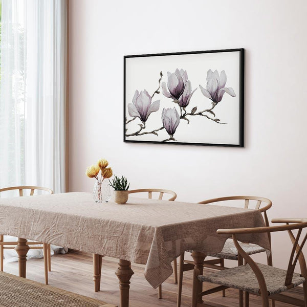 Quadro - Painted Magnolias (1 Part) Wide