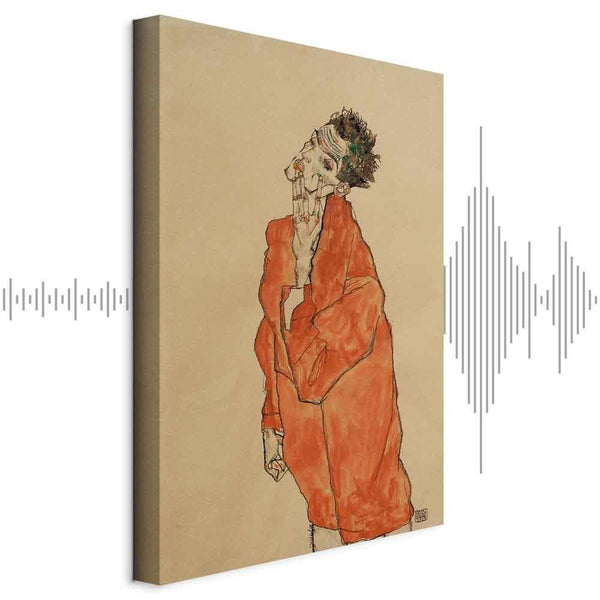 Quadro - Egon Schiele – Self-Portrait (Man in Orange Jacket)